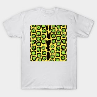 Jaguar Pattern in Lime-Lemon T-Shirt